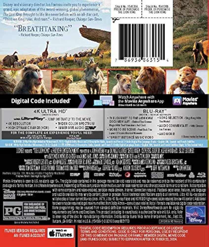 その他 The Lion King [Blu-ray] Amazon.com: Lion King, The /Lion King, The [Blu-ray