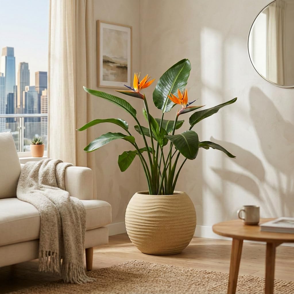 YUCCABE Fox Planter - Grey Wave Pot with Plate -15