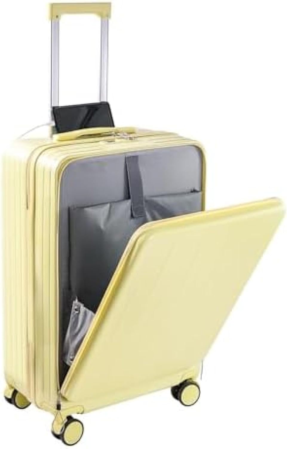 Amazon | [売店] 前開き スーツケース USBポート付き キャリー