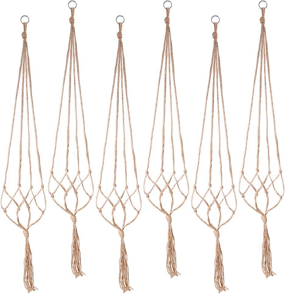 Plant Hangers, Alotpower 48 inch Indoor Outdoor Hanging Plant Holder Hanging Planter Stand Flower Pots for Decorations (6 Pack)