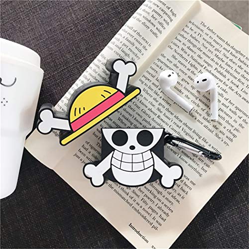 Coralogo Compatible With Airpods 1/2 Cute Case,3D Cartoon Character Silicone Airpod Designer Skin Kawaii Funny Fun Cool Stylish Chic Keychain Design Cover Air Pods Cases For Teens Girls Boys (Luffi) #TOP5