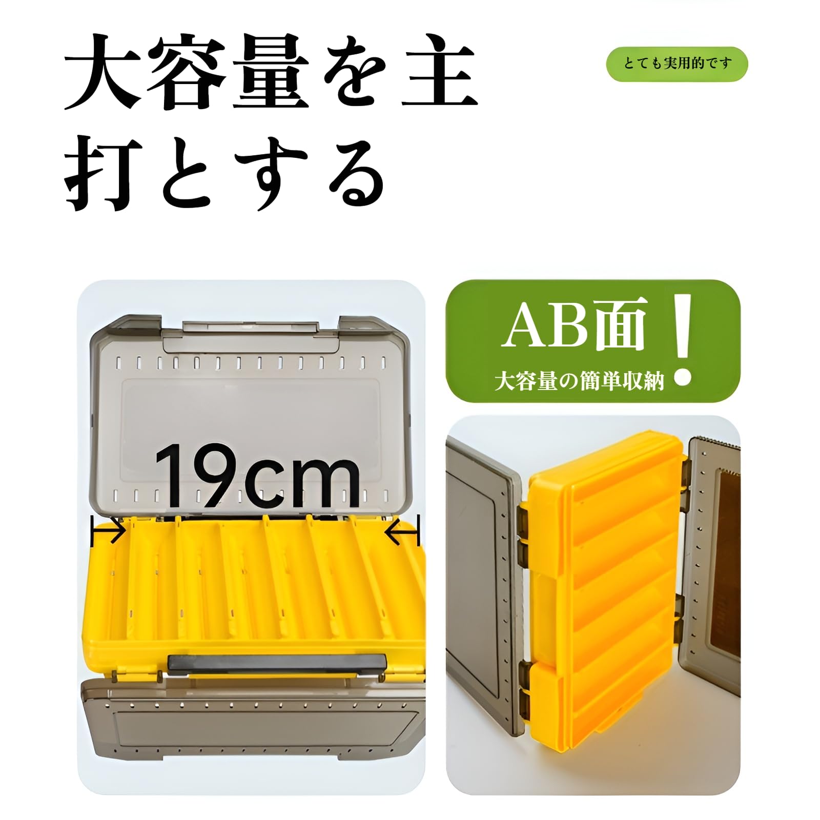 Amazon.co.jp: 両面 ルアー ワーム ケース タックル 収納 ボックス