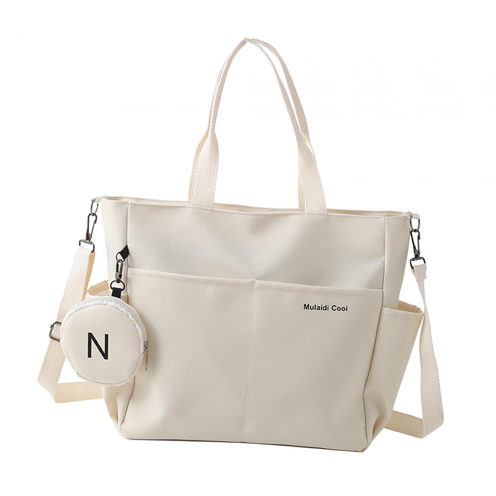 MYADDICTION Tote Bag For Women With Top Handles Handbag Large Oxford Fabric Shoulder Bag Beige (B0CTHMP975) Amazon Price History, Amazon Price Tracker