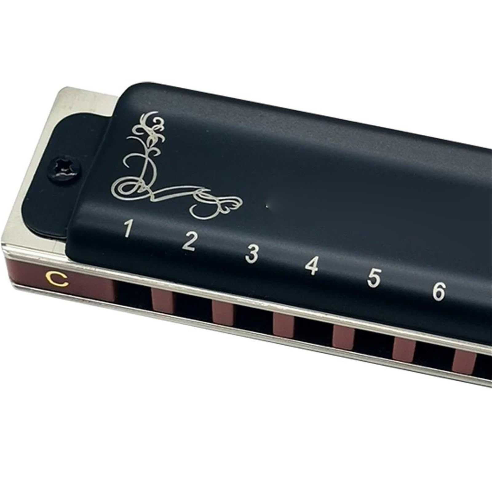 armonica a bocca professionale Armonica Blues A 10 Fori Armonica Blues Diatonica Con Custodia/Armonica Più Professionale Per Giocatori Principianti Adulti(Black)