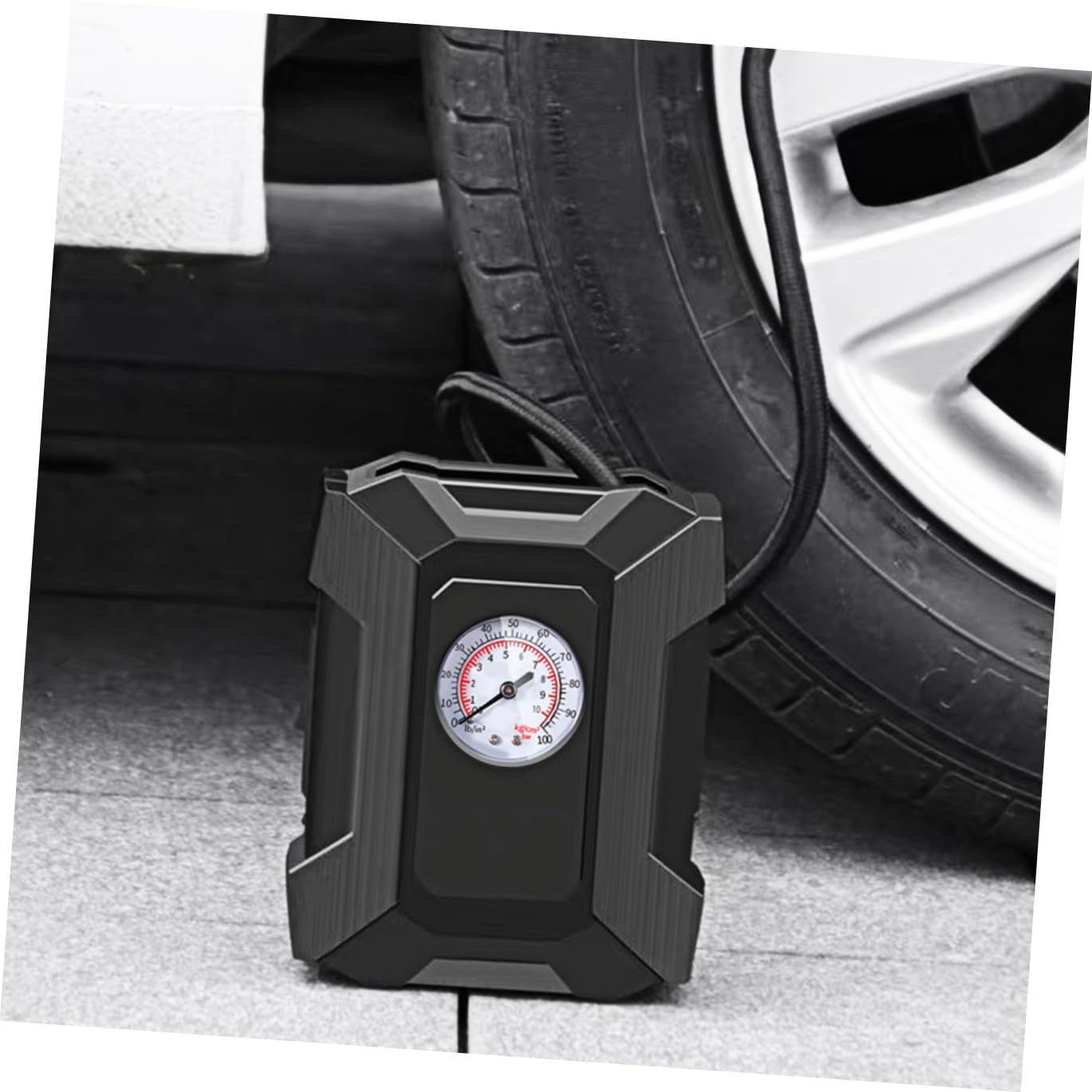 Gatuida Bomba de Aire Eléctrica Portátil para Coche Compresor de Aire para Coche Inflador de Neumáticos para Automóvil