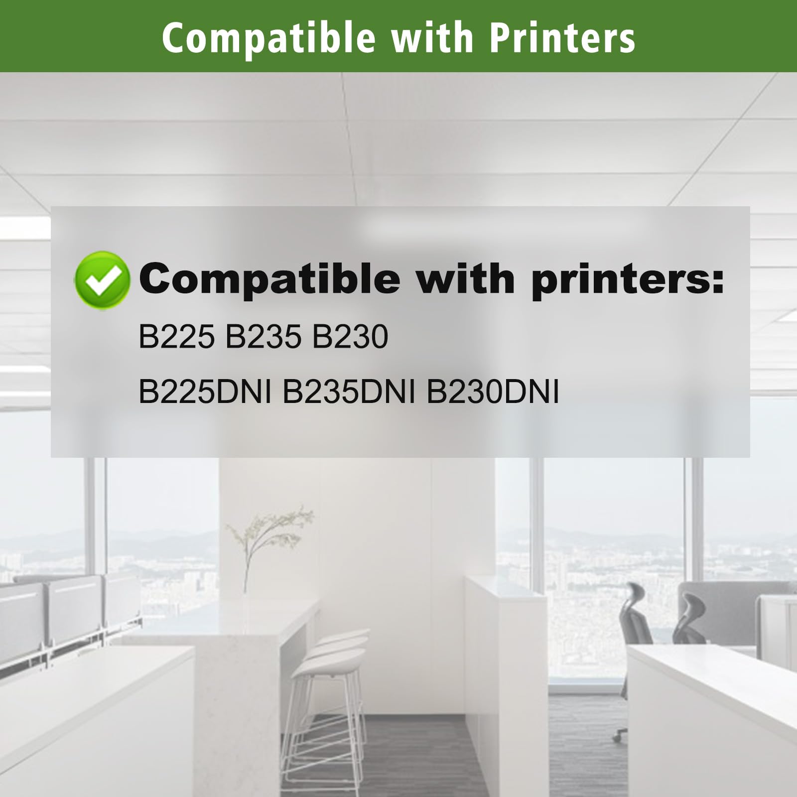 GREENPRINT 006R04400 Cartuccia Toner Rigenerata B225 B235 B230 Alta Capacità 3000 Pagine per Stampanti Xerox B225 B235 B230 B225dni B235dni B230dni (1 Nero)