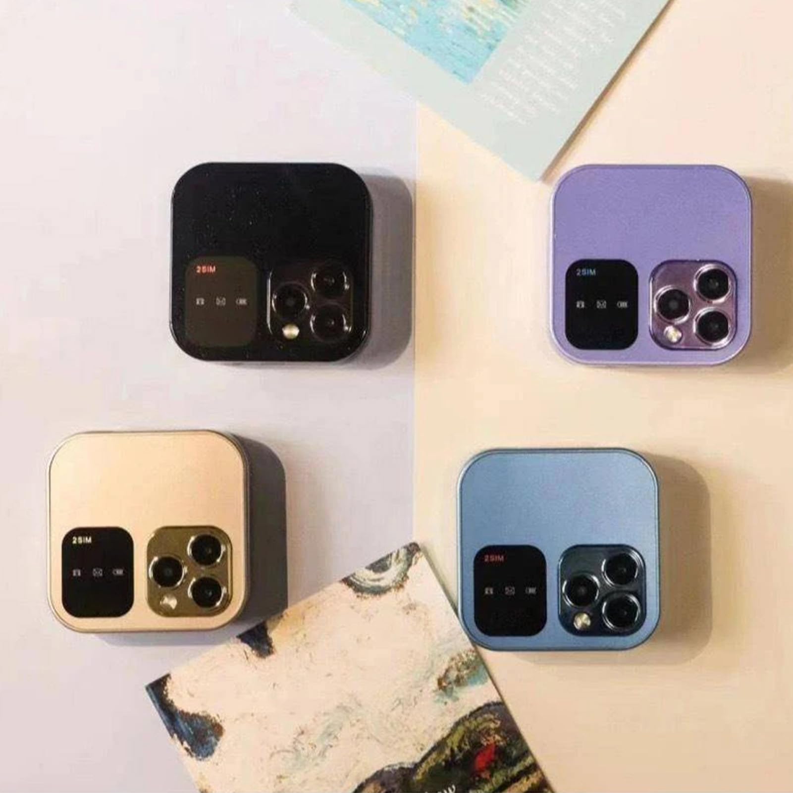 SOYES I16pro 2G Teléfono con Tapa Desbloqueado, Doble SIM, Teléfono Celular con Tapa con Botón Grande para Personas Mayores y Niños, Teléfono Móvil Básico de Bolsillo de 16 GB