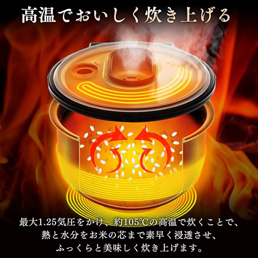 アイリスオーヤマ 炊飯器 圧力IH 3合炊き 銘柄量り炊き RC-PC30● Amazon | アイリスオーヤマ 炊飯器 3合 米屋の旨み 銘柄量り炊き