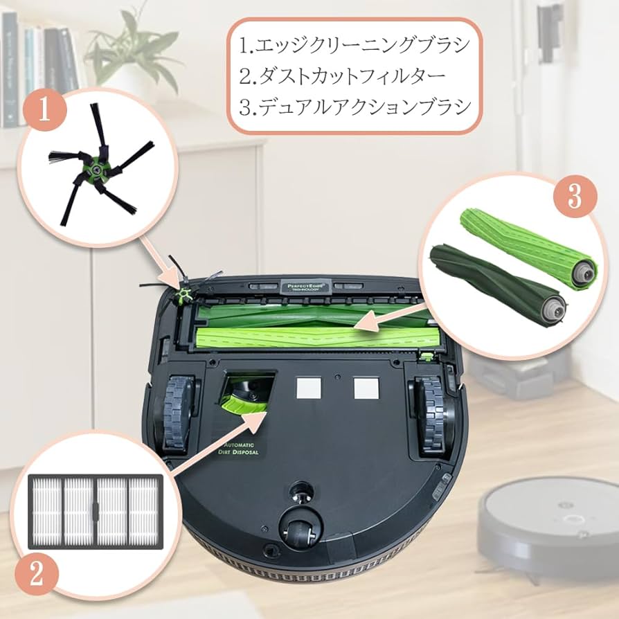 Amazon | iRobot ルンバ用 消耗品セット S9 S9+ 用 メインブラシ