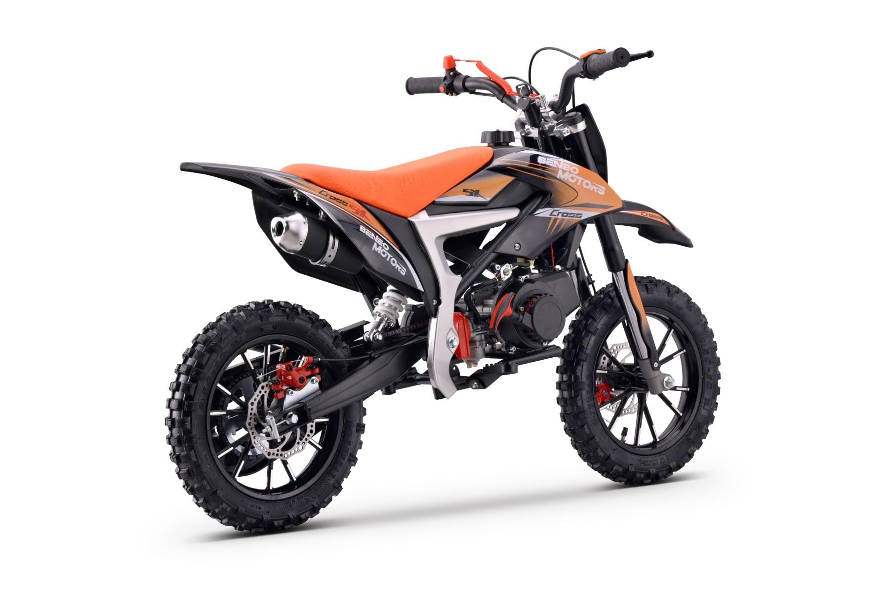 Motocross per giovani piloti Beneo Motors CROSS SX arancione – 50cc Dirtbike Dirt Bike CrossBike CrossBike DirtBike Bag 50cc Pitbike PocketBike Motocross Motocross Moto Motorbike