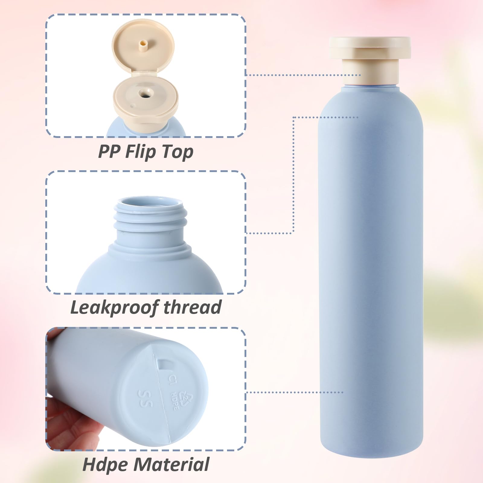 Molain 2Packs Large 260ml Squeeze Bottles - Image 2