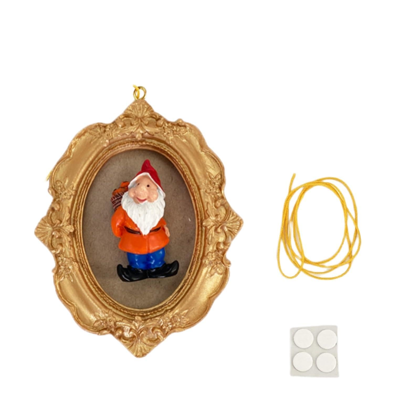 Cadre de Noël interchangeable avec nain pour décoration d'automne et de fête