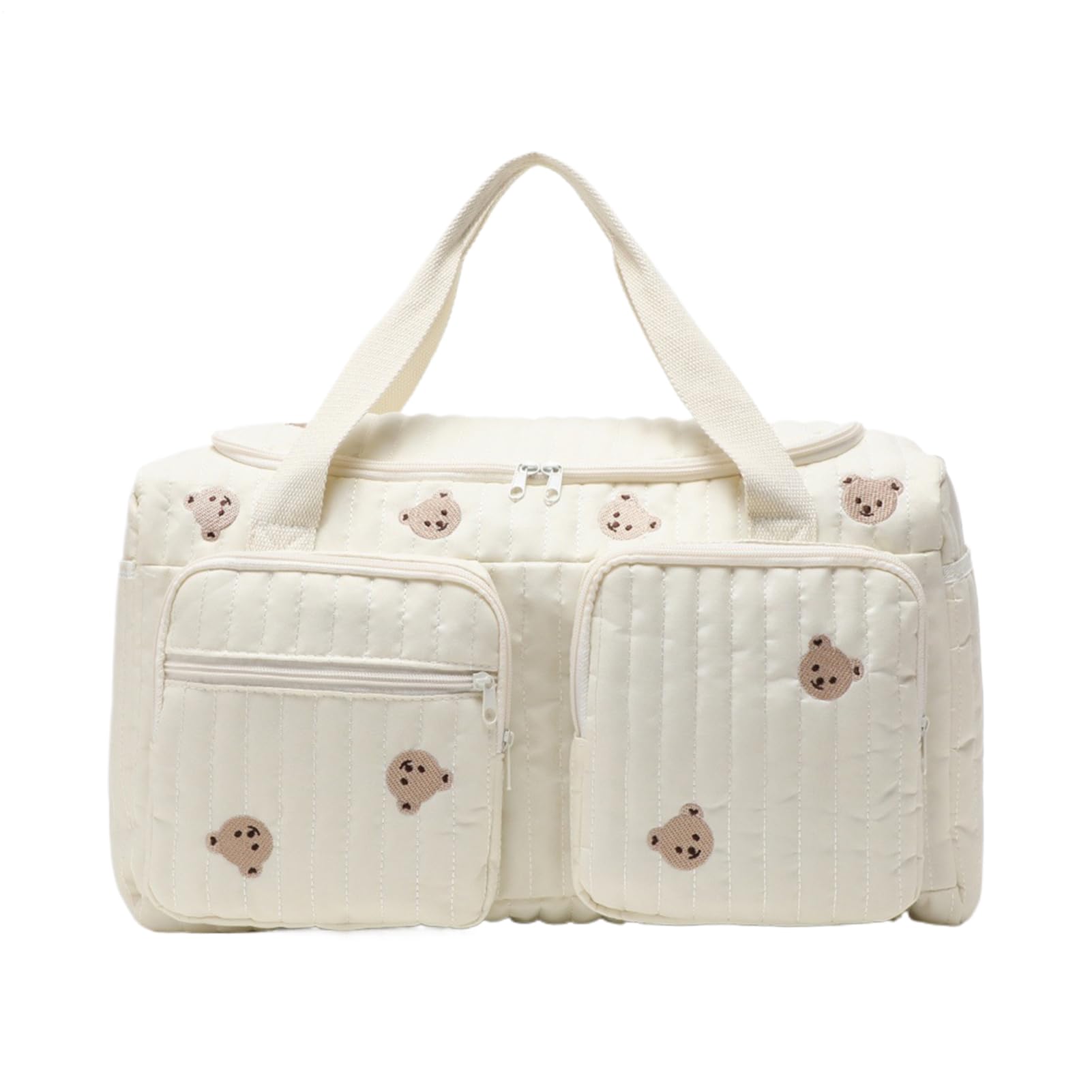 Pañalera De Viaje Mochila De Pañales Grande, Bolso con Compartimentos De Oso De Dibujos Animados De Bebé para Viajes, Camping, Hogar, Desplazamientos, Compras, Trabajo, Hospital