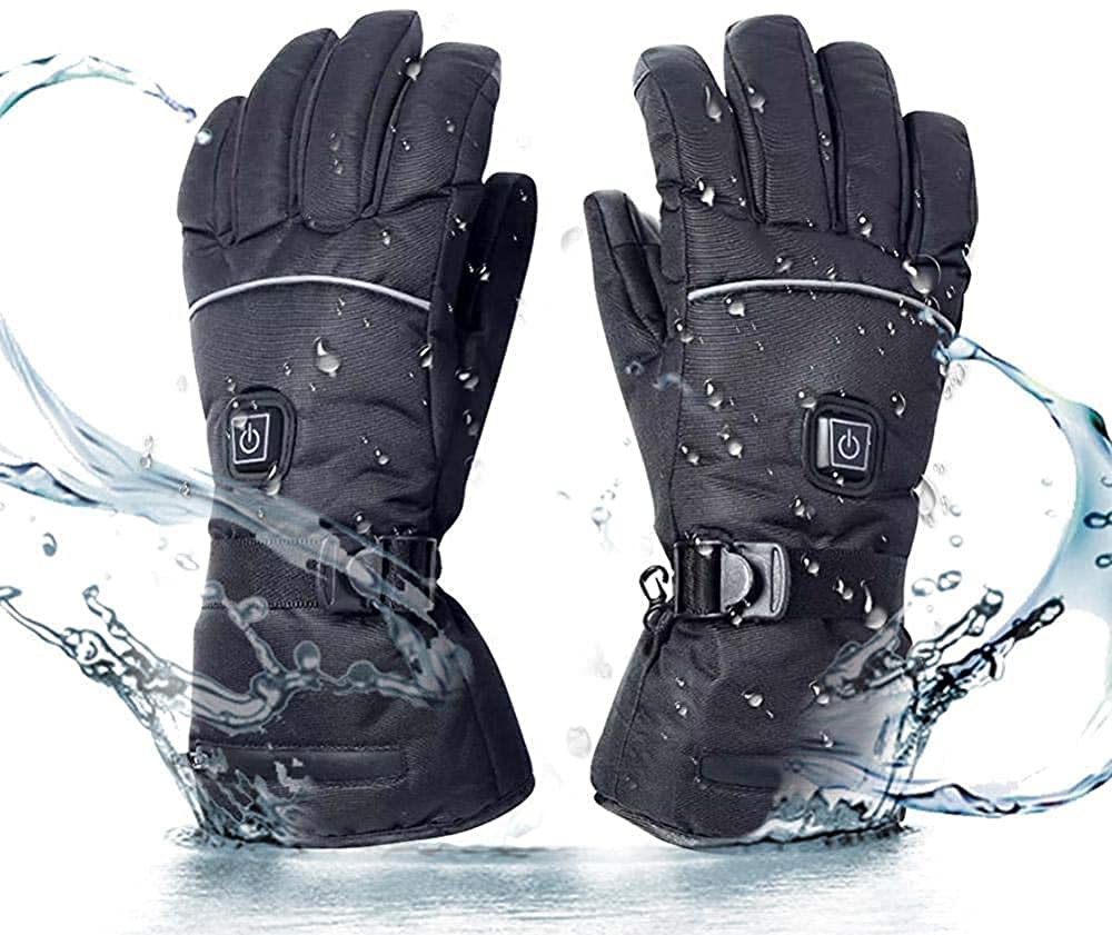 Gants chauffants à batterie pour activités de plein air et ski d'hiver