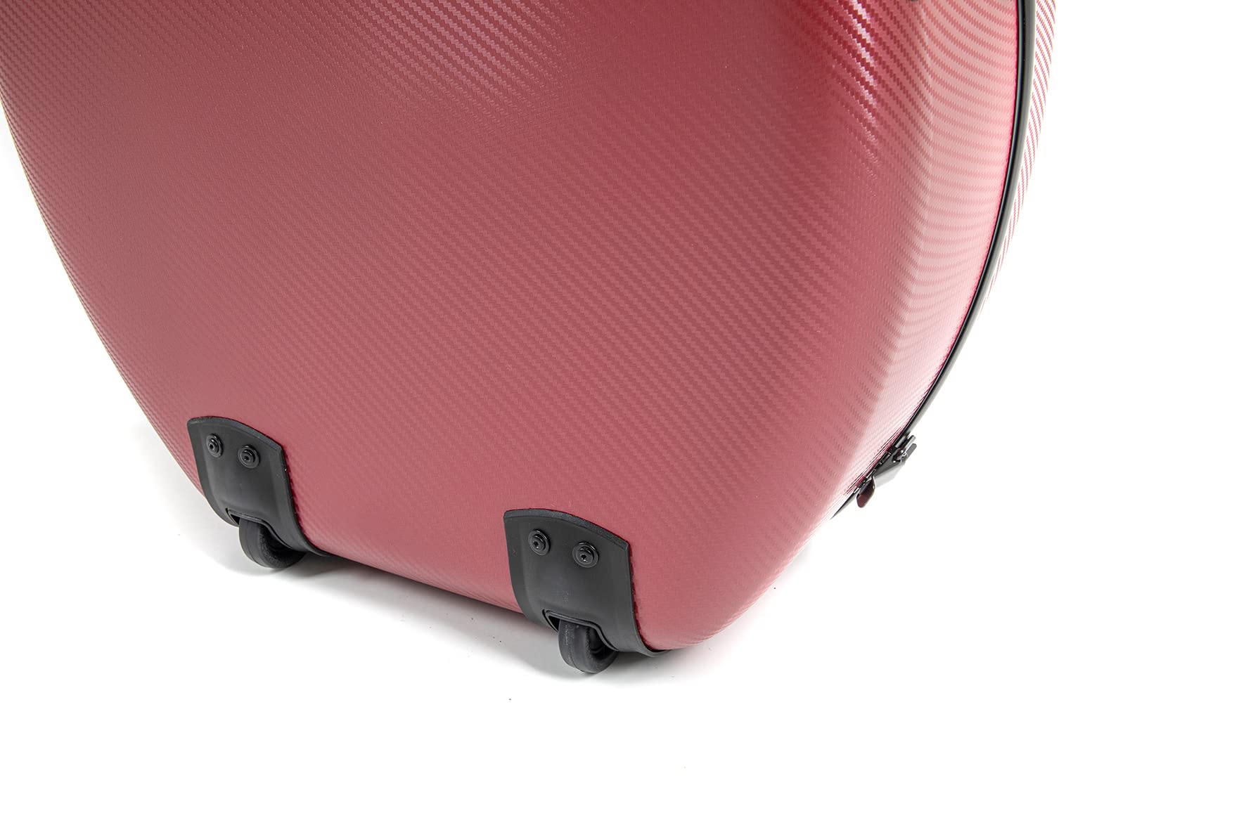 GEWA custodia per violoncello in policarbonato 4/4 rosso con cinghie a zaino, maniglia laterale e ruote (Rolly)