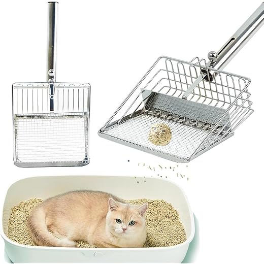 Qpets Cat Litter Scoop - Full Metal 3cm