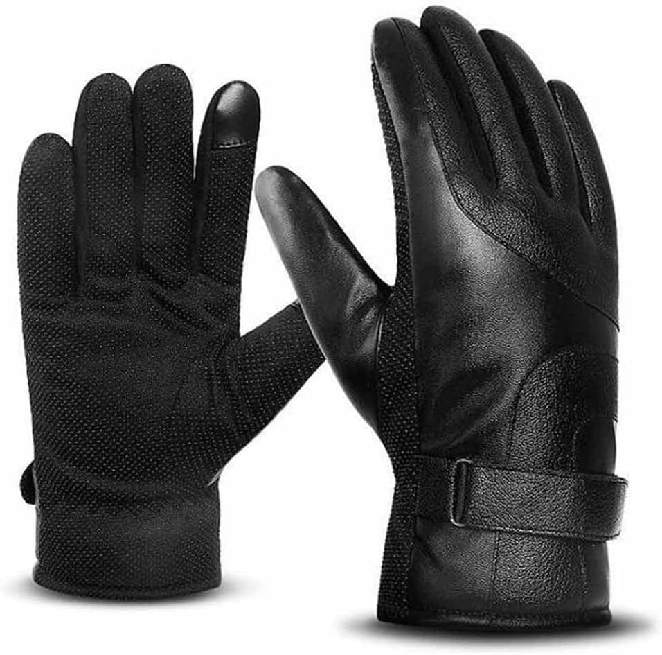 Men's Gloves Men's Winter Gloves Outdoor Warm Thicken Warm Splicing Gloves Touch Screen
