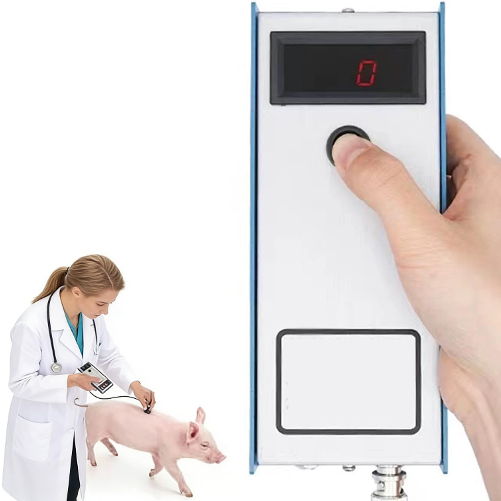 Medidor De Grasa Porcina, Medidor De Grasa Dorsal Para Ganado Porcino, Rango De Medición De 4-35 Mm, Grosor De Grasa De 1 a 3 Capas, Con 3 Luces Indicadoras, Para Vacas, Ovejas Y Cerdos, Para Granjas