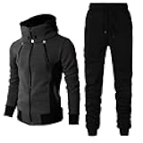 Sweat Suits Men 2 Piece Set Thicken Warm Running Sports Tracksuit Set Hooded Sweatshirts Drawstring Sweatpant Set