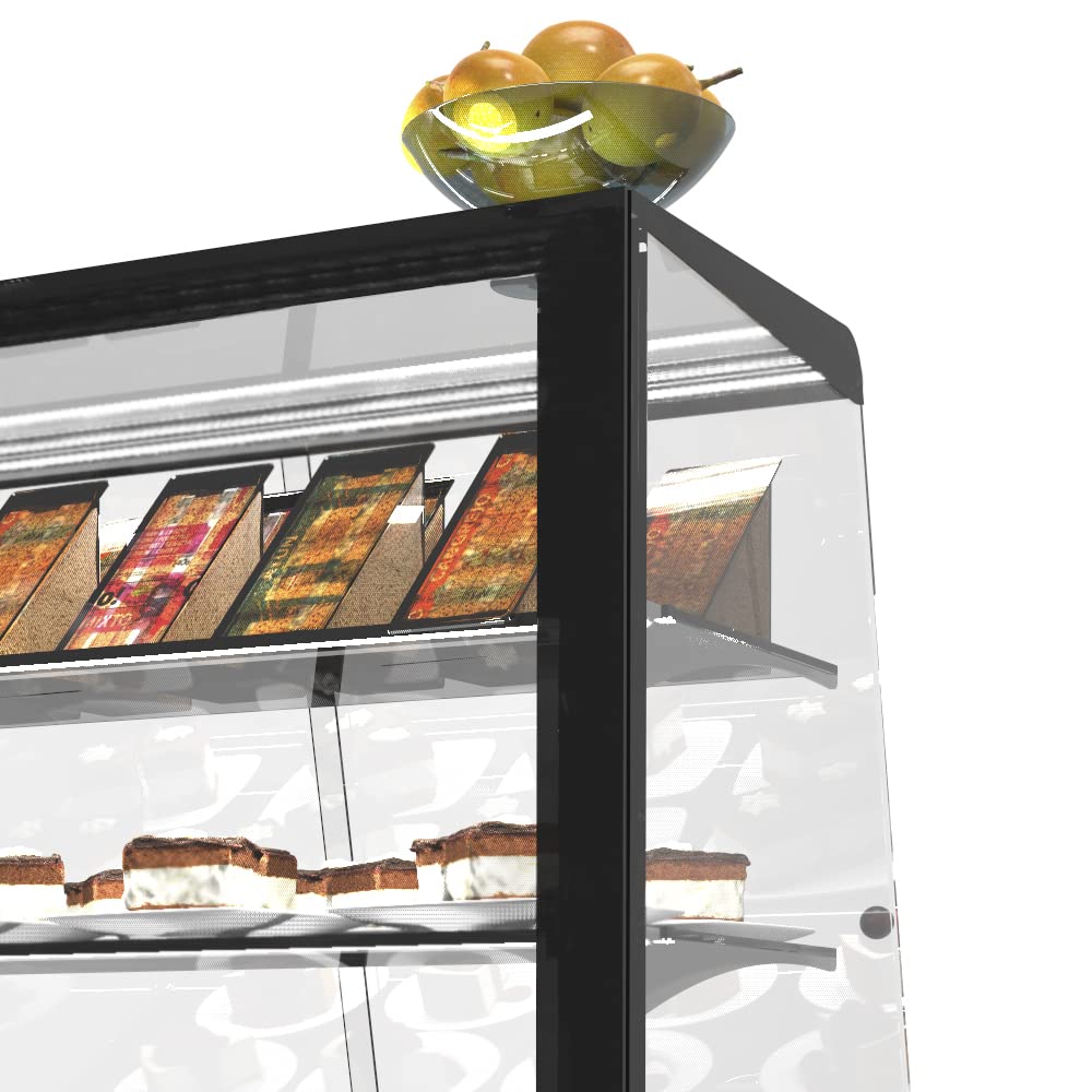 MBH - Vitrina expositora refrigerada TOWER para hostelería. Expositor frío de alimentos y bebidas para cafetería, panadería y pastelería.