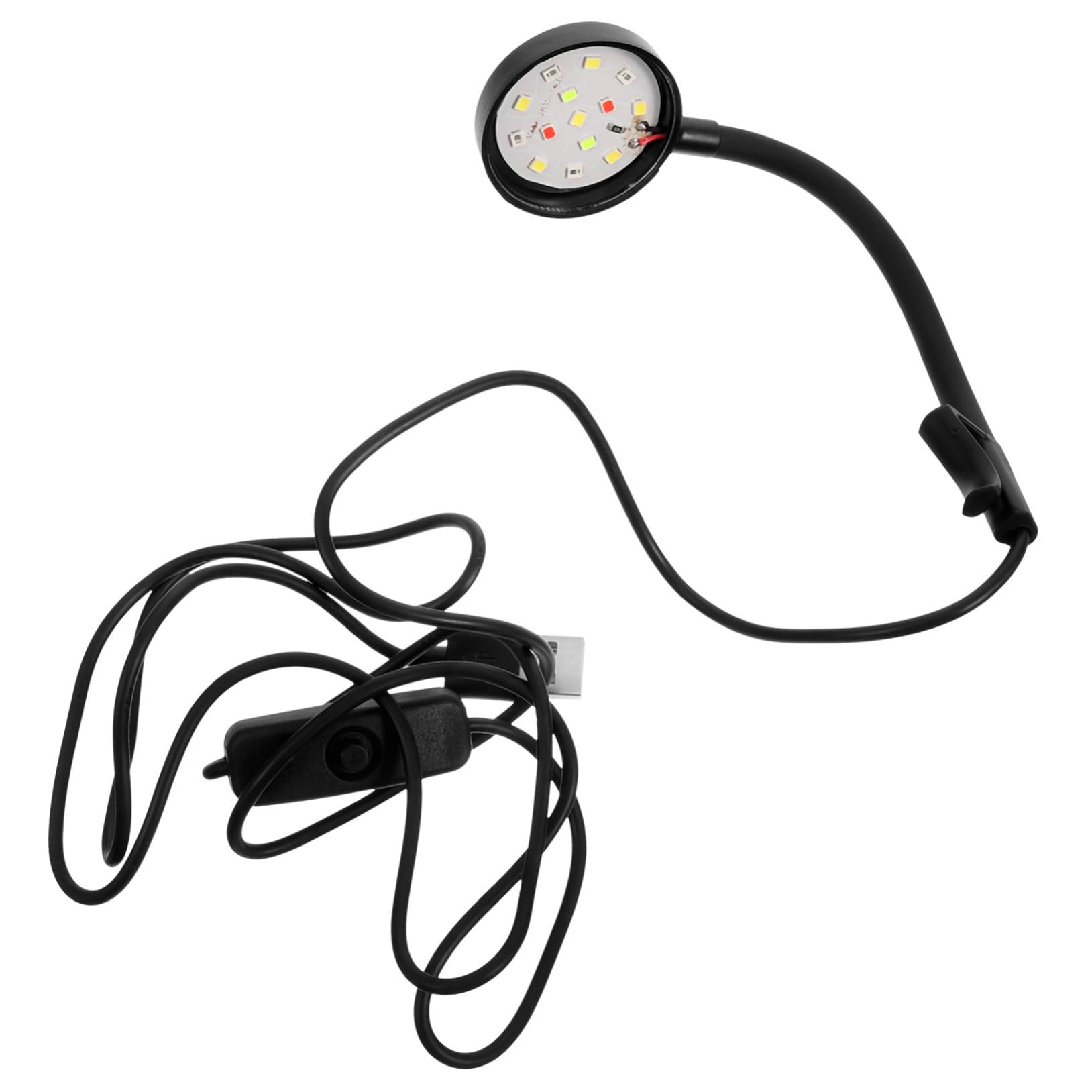 BUGUUYO Pequeña Luz Del Tanque De Peces Luz Led Portátil Para Acuario Lámpara De Clip Para Pecera Pequeña Luz De Clip Led Lámpara Para Acuario Linterna El Plastico Importante