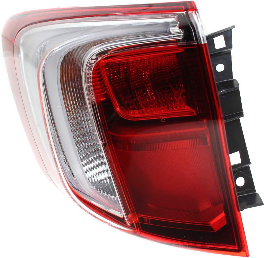 CarLights360 For Acura RDX Tail Light 2016-2018 Passenger Side LED DOT Certified AC2805104 | 33500-TX4-A51