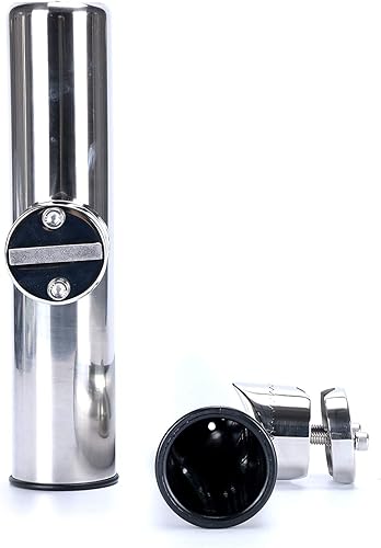 Miniatura 5 de Amarine Made Abrazadera de acero inoxidable para cañas de barco, soporte de caña de pescar para rieles de 0.866 in (78 pulgadas) a 0.984 in (1