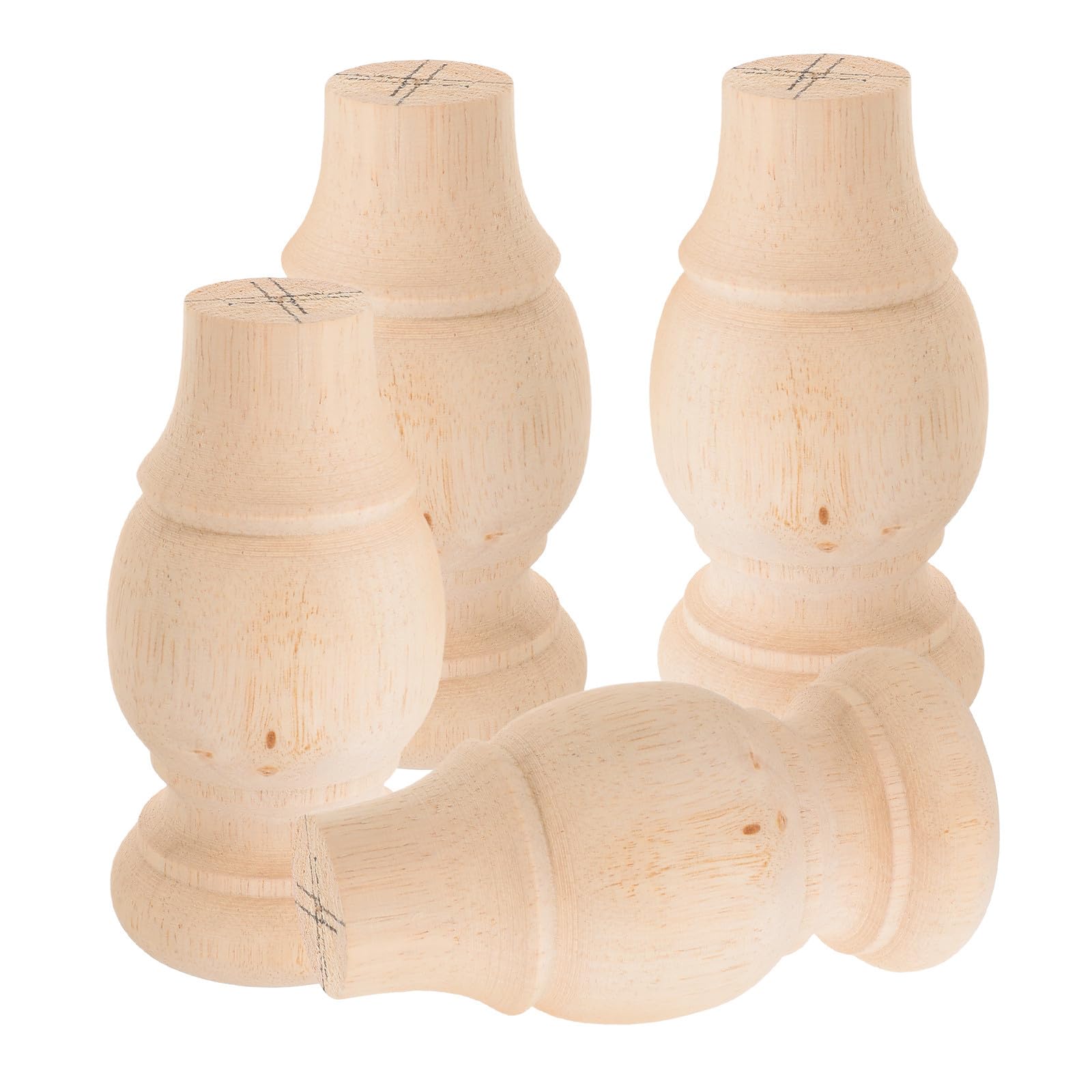 Patas de sofá de madera maciza cilíndricas INOOMP, solución a muebles bajos o inestables