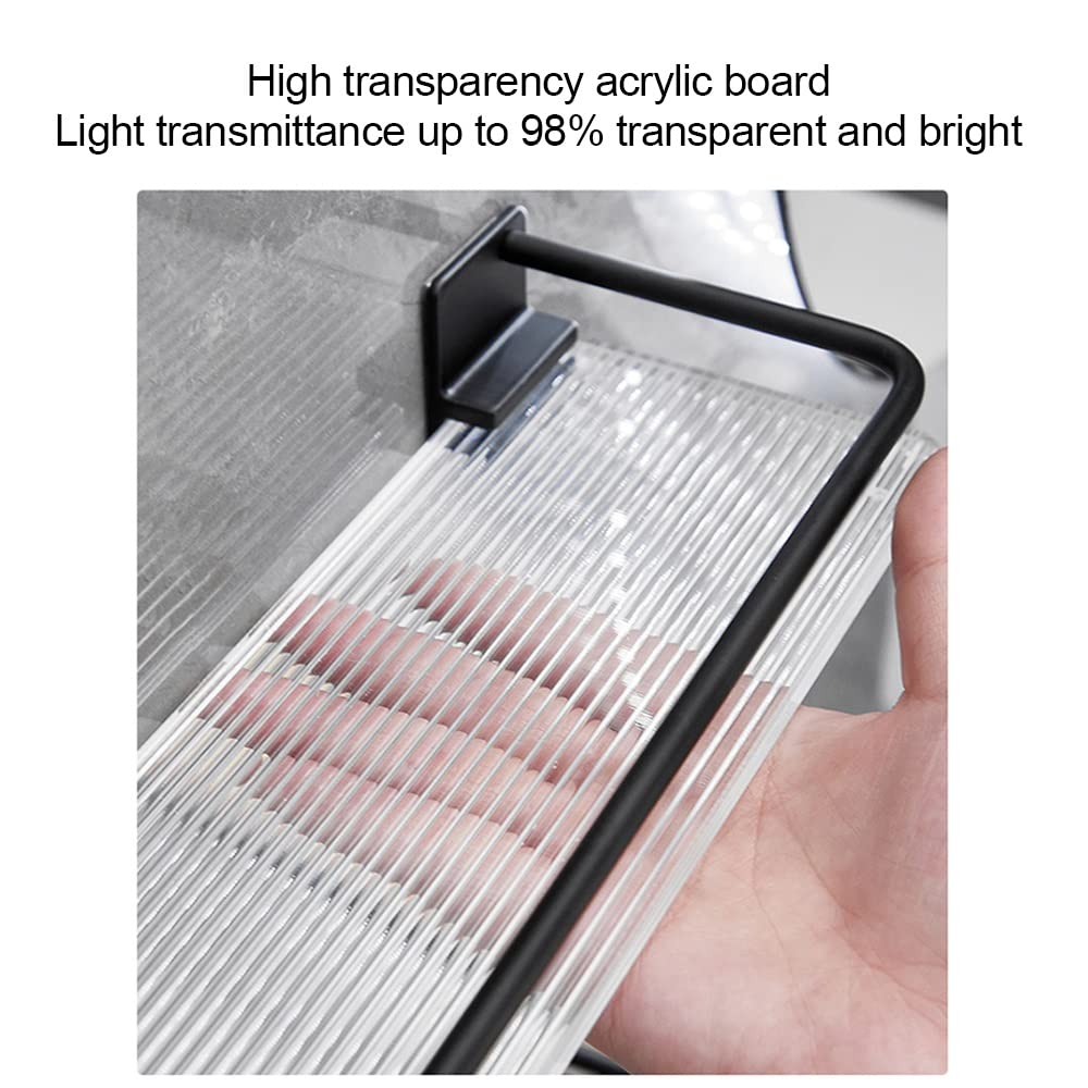 Półka łazienkowa Space Aluminum montowana na ścianie, wielofunkcyjny wiszący stojak ręczniki i kosmetyki(40Cm)