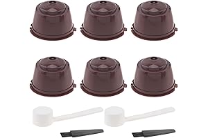 TQEONKL 6Pcs Reusable Coffee Capsule for Nescafe Dolce Gusto Machine