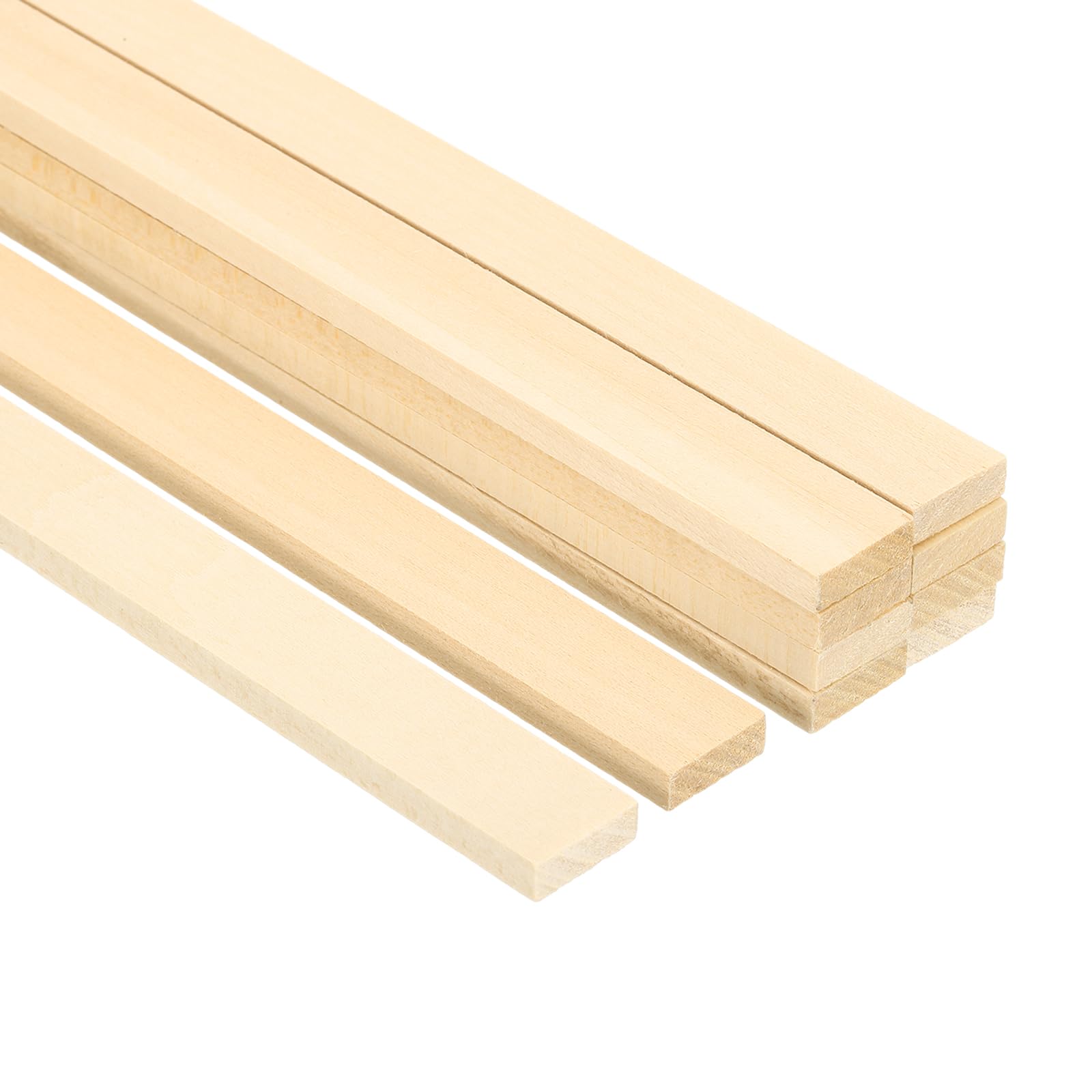 PATIKIL 5/8 Inch Dowel Rods Wood Sticks 10 Pcs 7.8 Inch Long Square Wooden Dowels Unfinished Hardwood Sticks for Craft DIY Supplies