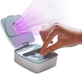 UV Portable Retainer Cleaner - UV Dental Sanitizer - Twilight - Cleans Dentures, Retainers, Mouth and Night Guards - Removes Bad Odors, Discoloration and Stains - Lightweight & Portable