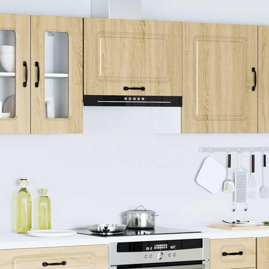 Pensile Cucina Kalmar in Truciolato Rovere Sonoma 60x31x40 cm | Mobiletto pensile salvaspazio per la cucina e area pranzo, adatto per organizzare stoviglie e piccoli elettrodomestici.