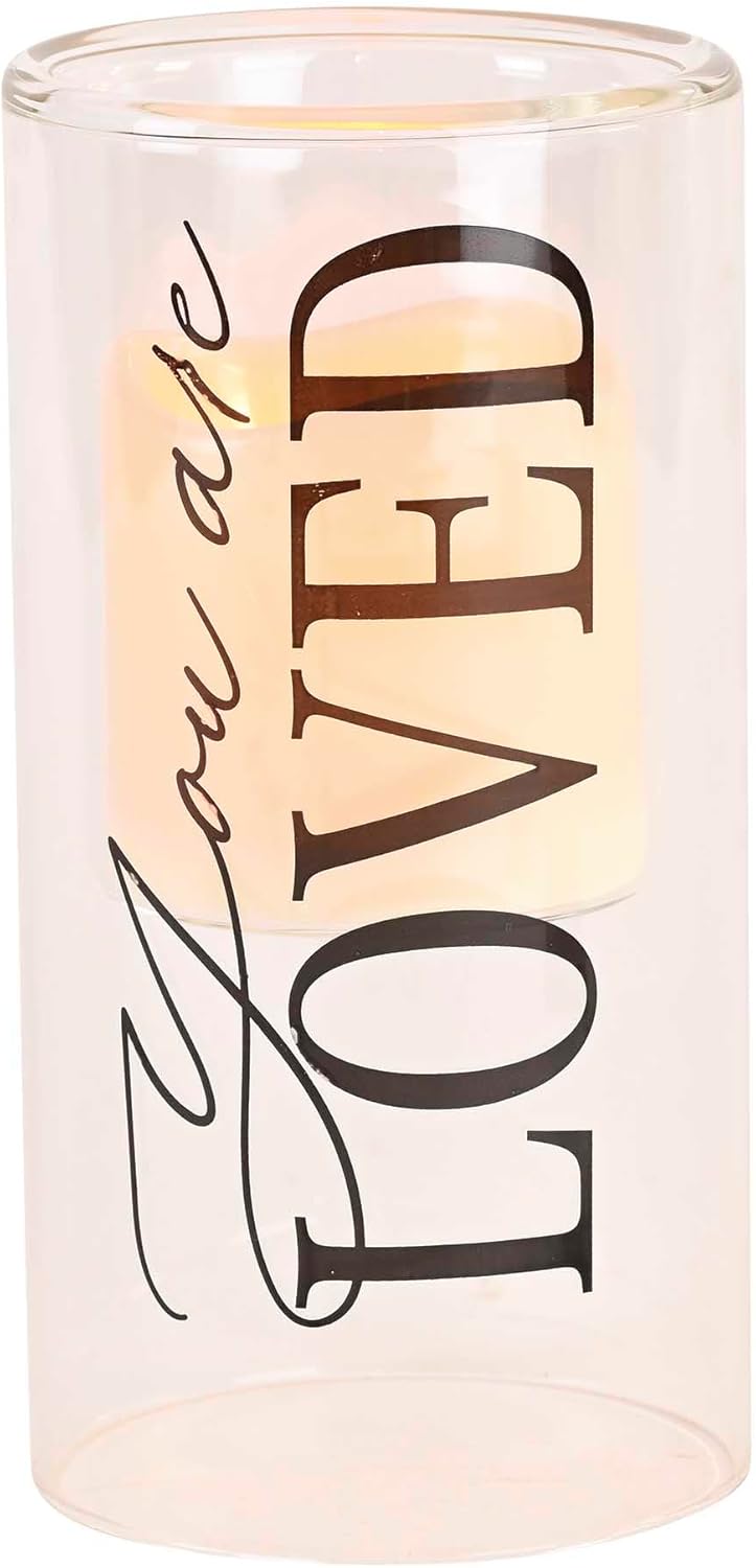 Elanze Designs Forever in Our Thoughts - Black/Clear 8 x 4 Inch Glass Votive Candle Holder