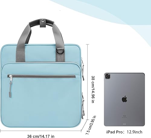 Miniatura 6 de Carpeta escolar con cremallera, carpeta escolar de 3 anillos de 2 pulgadas, carpeta de capacidad para 500 hojas con cremallera para niñas y niños,