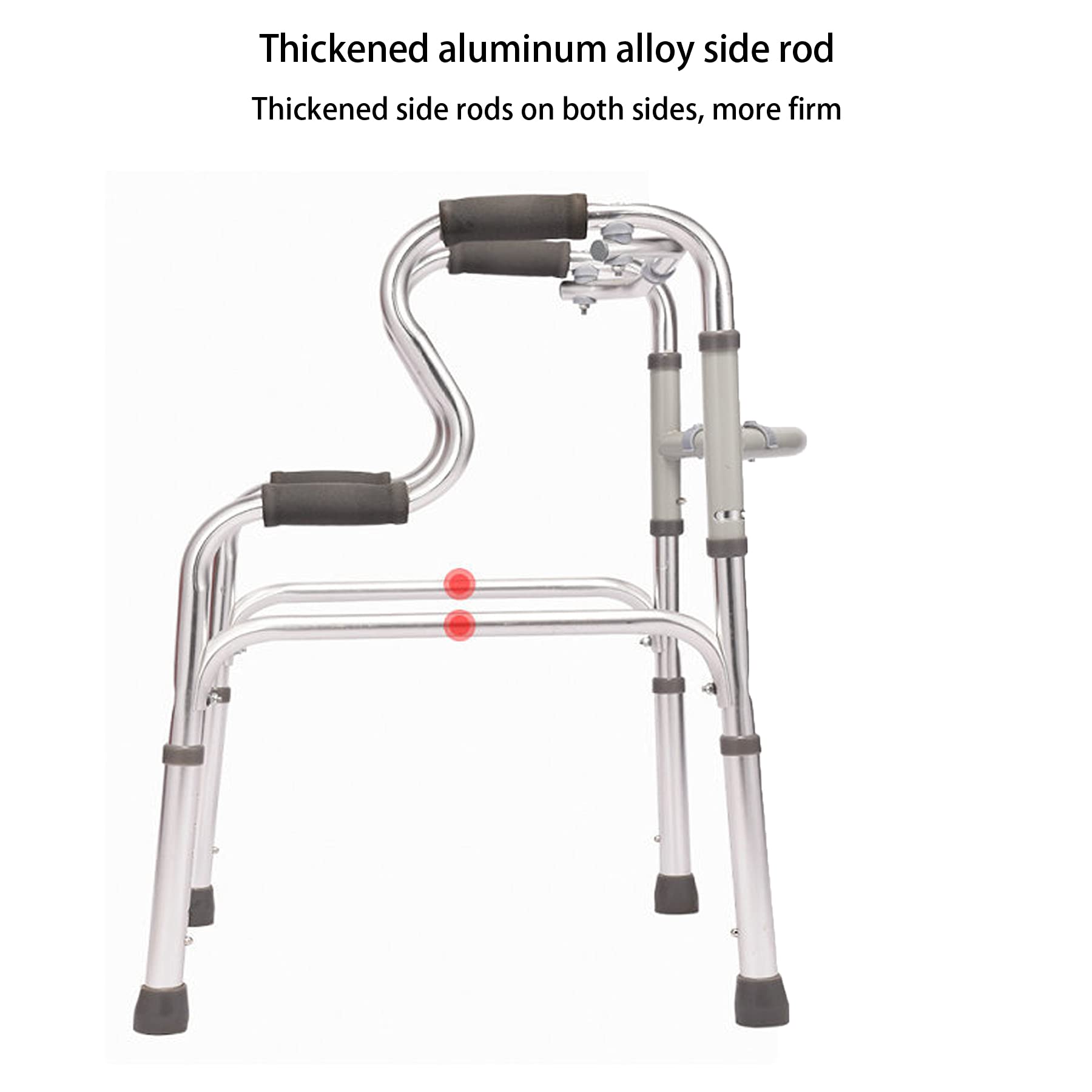 Andadores Adultos Andador Ancianos Altura Regulable Mayores Minusválidos o Ancianos Andador Caminador de Aluminio Ayuda para Caminar Ligero Plegable Apto para Parálisis