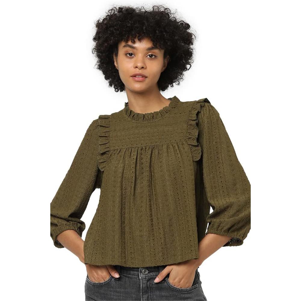 ONLY Women's Nylon Regular Fit Top