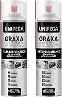 Kit 2 Graxa Em Spray De Alta Performance Lubrificação Branca 300ml