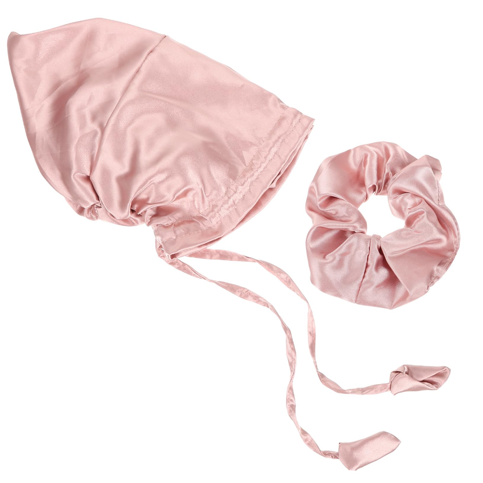 4juegos Bonnet Para Mujeres Con Diseño Twisted Gorro De De Satén Para El Cabello Rizado Diadema Color Champán
