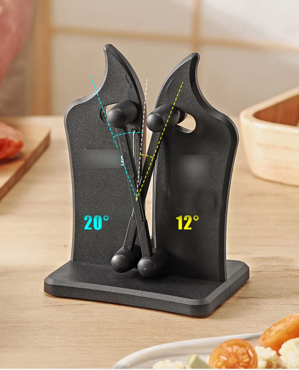 ARKEM Afilador De Cuchillos - Afiladores De Carbono De Alta Dureza, Afiladores RáPidos De Ajuste AutomáTico Para El Hogar, Afiladores De Cuchillos De Cocina De Doble Cara