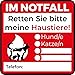 Produktbild Aufkleber Hinweis Feuerwehr Notfall Haustiere Folie selbstklebend individuell beschriftbar | 5-40 cm Made in Germany, Größe: 5x5cm