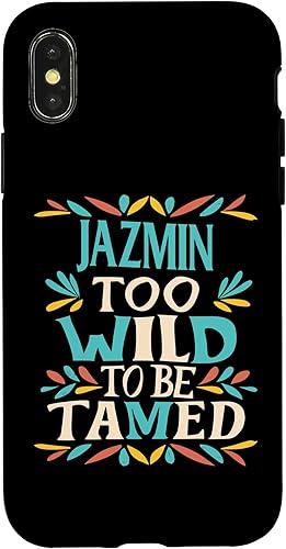 Miniatura 4 de iPhone 14 Pro JAZMIN Nombre Lindo Retro Niñas Wildflower JAZMIN - Funda con nombre