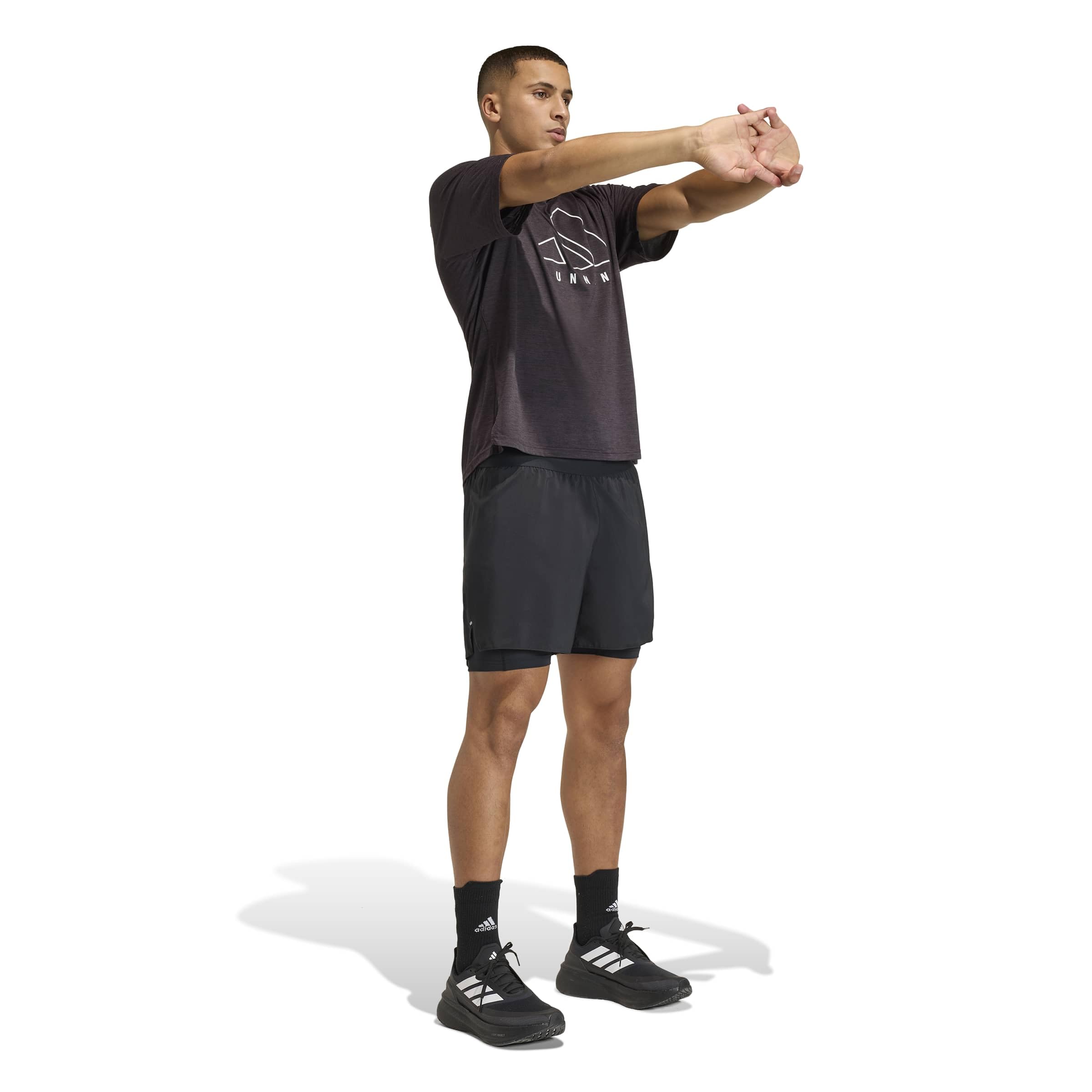 adidas Men's adi365 Running Essentials 2in1 Shorts