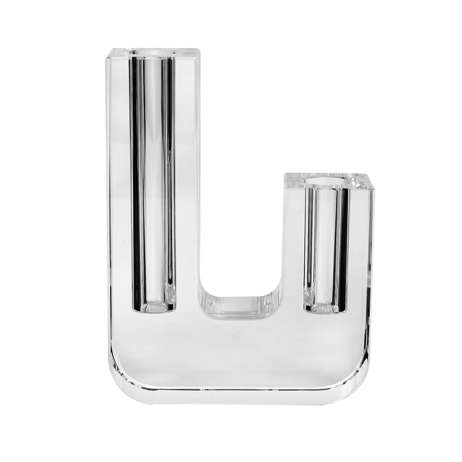 Amazon.com: Kitcom Crystal Bud Vases for Flowers U-Designed Double Holes  for Home Decor Decorative Modern Vases, Table Centerpieces, Wedding and  Banquet, Clear with Gift Box : Home & Kitchen