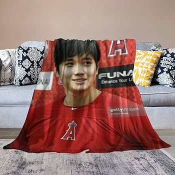 大谷翔平エンゼルス当時　ひざ掛け　毛布　ブランケット　トラウド 大谷翔平エンゼルス当時 ひざ掛け 毛布 ブランケット トラウド