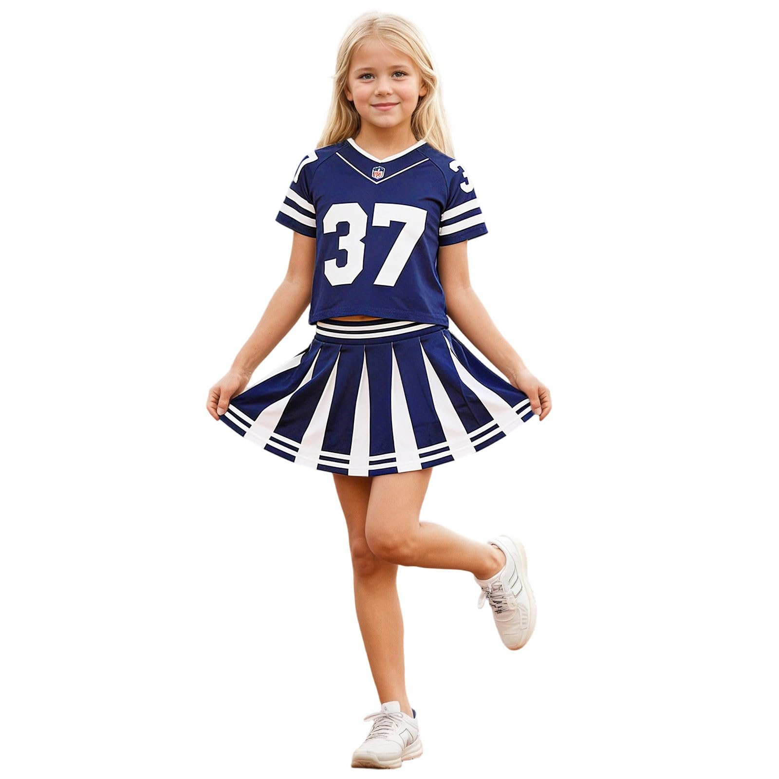 Generisch Faschingskostüm Junge, Elegantes Cheerleader-Kostüm für Kinder im Court-Stil Cosplay-Outfit für Kostümpartys Veranstaltungen