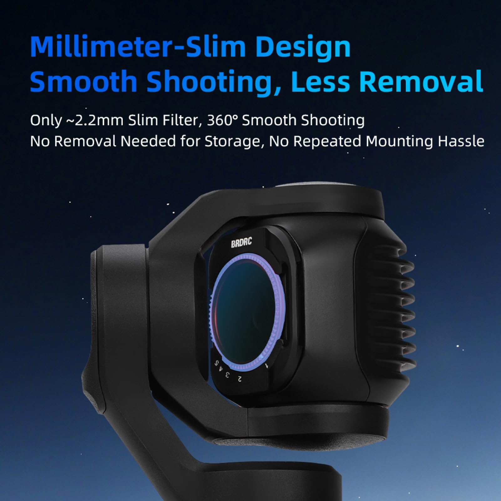 Filtr obiektywu aparatu do Insta360 Luna Pro, LPR/VND/CPL/BLACK Mist 1/4 filtry do akcesoriów Insta360 Luna Pro, obiektyw aparatu o neutralnej gęstości