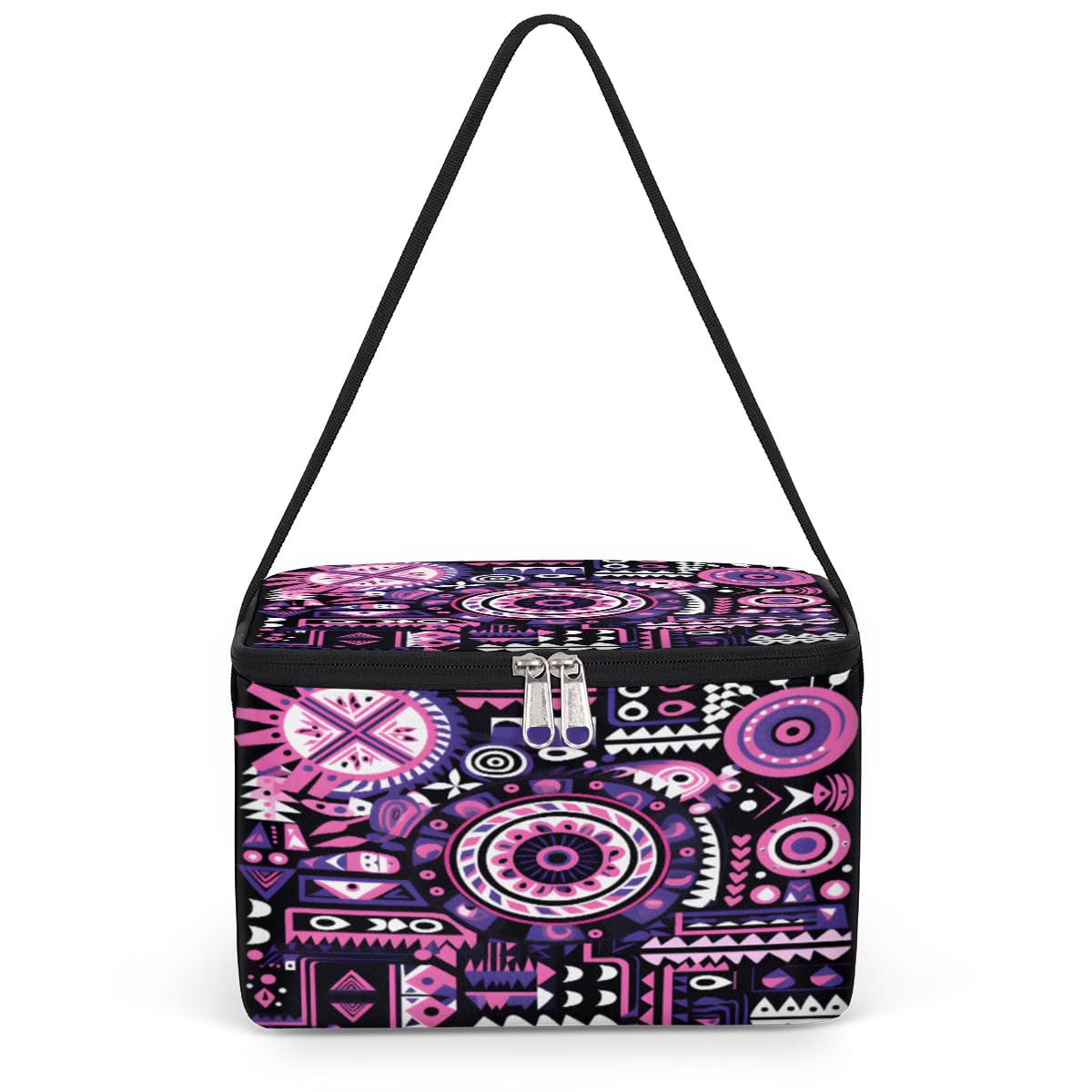 Abstract Color Pattern Lunch Bags for Women Men 9 Cans, Hot & Cold Food Delivery Bag Insulated Grocery Bag Insulated Lunch Box Texture Cooler Bag for Office Work Picnic Beach