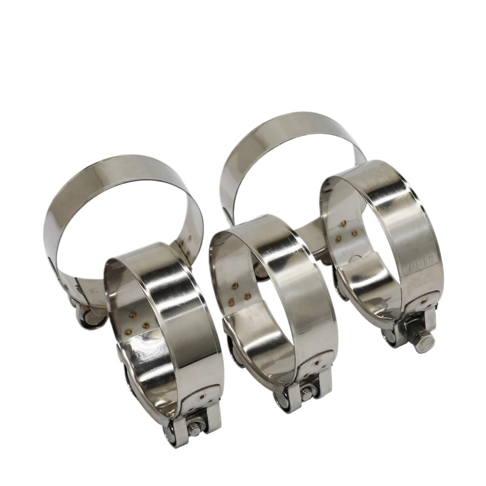 Abrazadera De Tubo Universal Con Perno En T Acero Inoxidable, Accesorio Hardware Automotriz for Reparaciones, 10 Uds