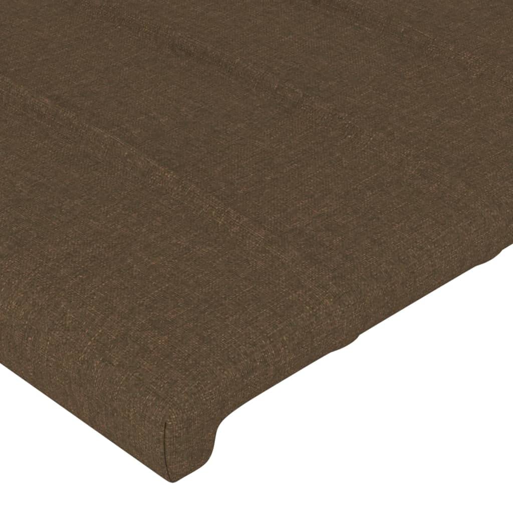 Reposacabezas oreja tela marrón oscuro 163x23x118/128 cm, altura ajustable, patas de madera, tela transpirable, excelente soporte de espalda para leer y ver televisión,
